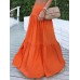 Casual Loose High Waist Pleating Side Zipper Long Skirts For Women