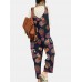 Tribal Flower Print Wide Leg Jumpsuit For Women